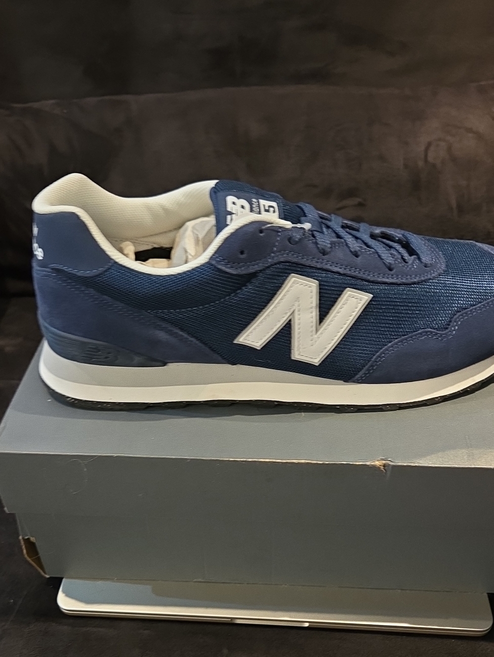 New Balance Men's Navy and White Retro Runner Sneaker